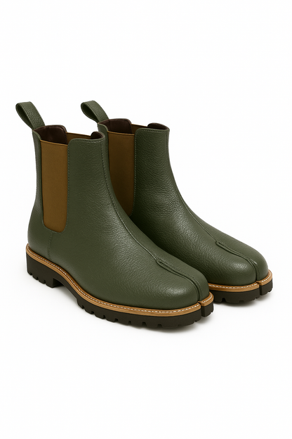 TABI-TOE BOOTS-OLIVE