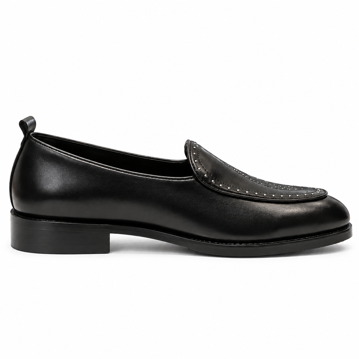 ETHNIC SLIP-ONS WITH RIVET DETAIL