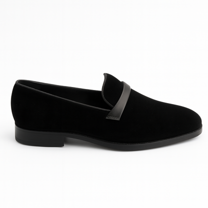 MIDNIGHT VELVET LOAFER- BLACK
