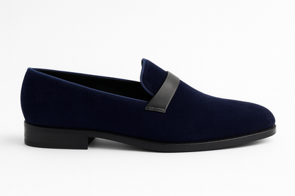 MIDNIGHT VELVET LOAFER- NAVY