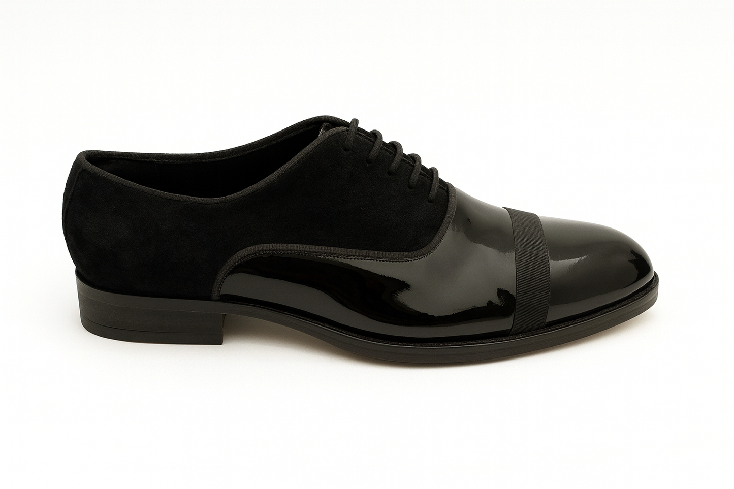 BLACK PATENT OXFORD
