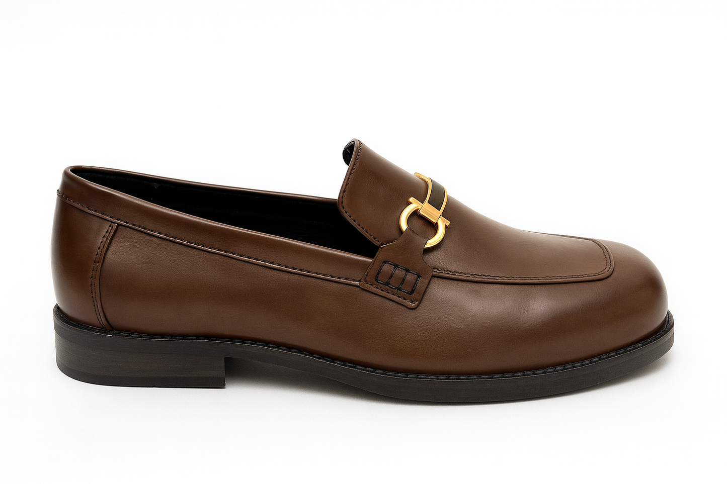 BOX TOE BIT LOAFER- BROWN