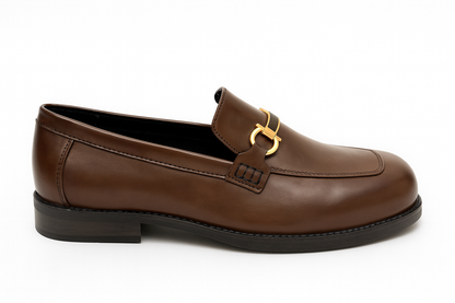 BOX TOE BIT LOAFER- BROWN