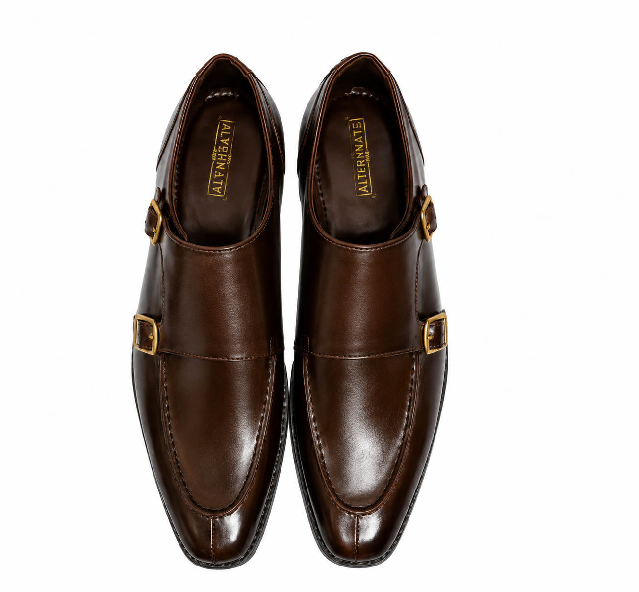 Monk straps shoes - brown