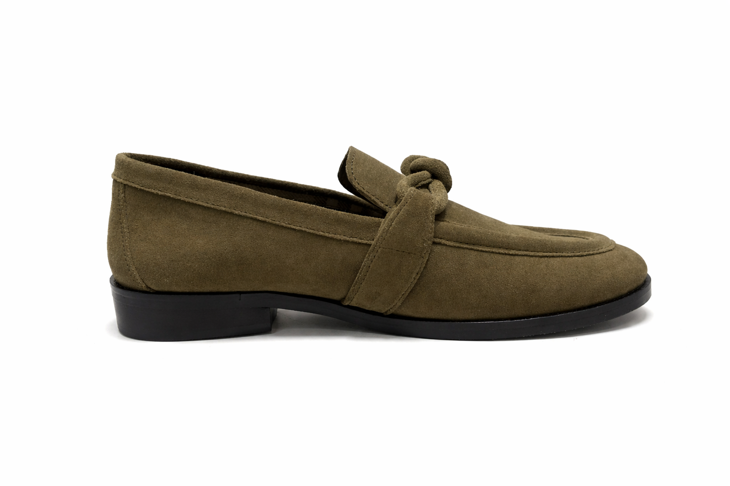 KNOT SLIP-ONS IN SUEDE -OLIVE
