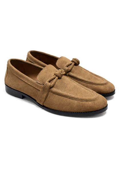 KNOT SLIP-ONS IN SUEDE- BIEGE