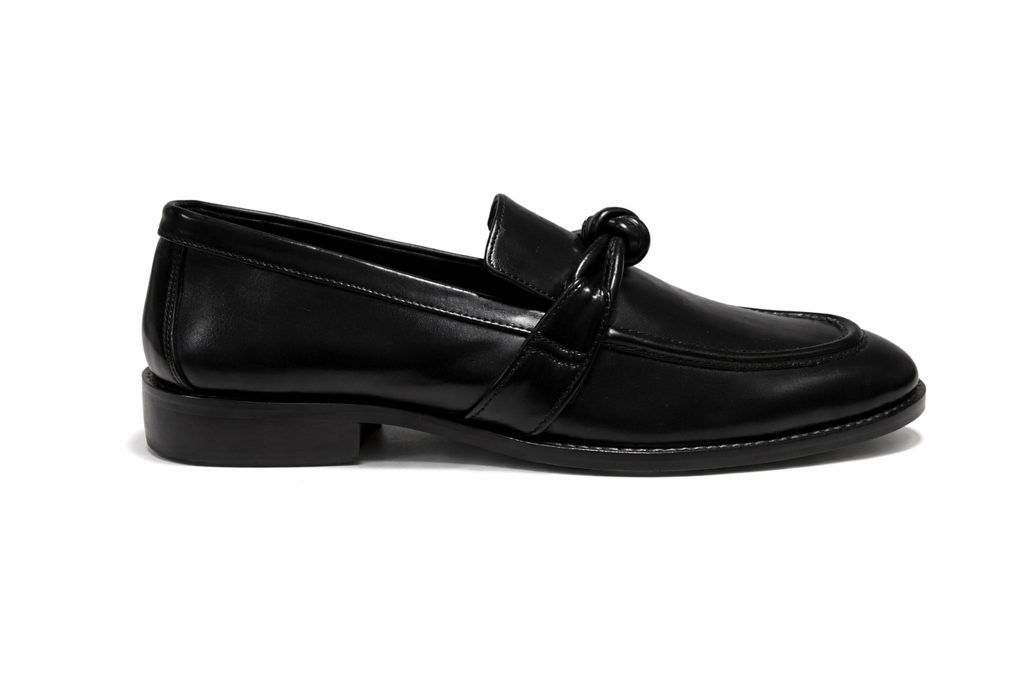 KNOT SLIP-ONS-BLACK