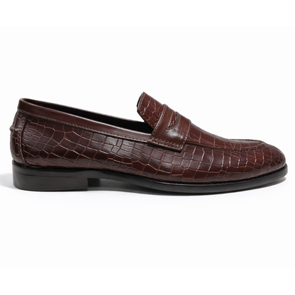 CROCO SLIP-ONS- CHERRY