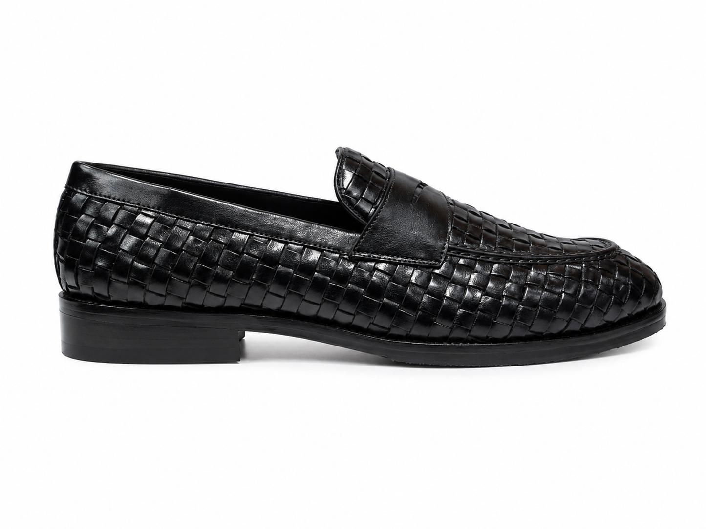 THE WEAVE LOAFER-BLACK