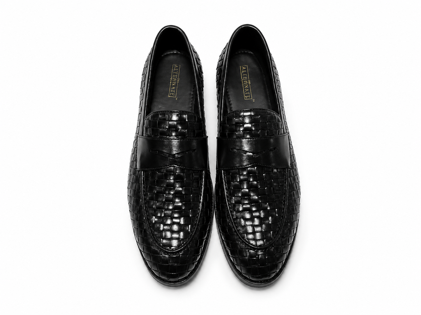 THE WEAVE LOAFER-BLACK
