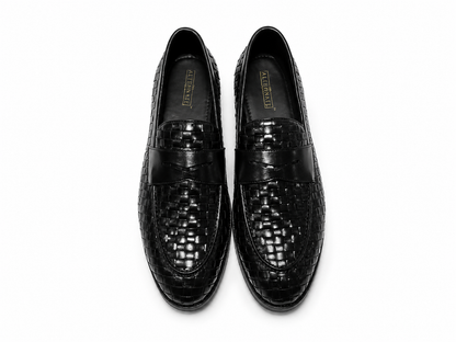 THE WEAVE LOAFER-BLACK