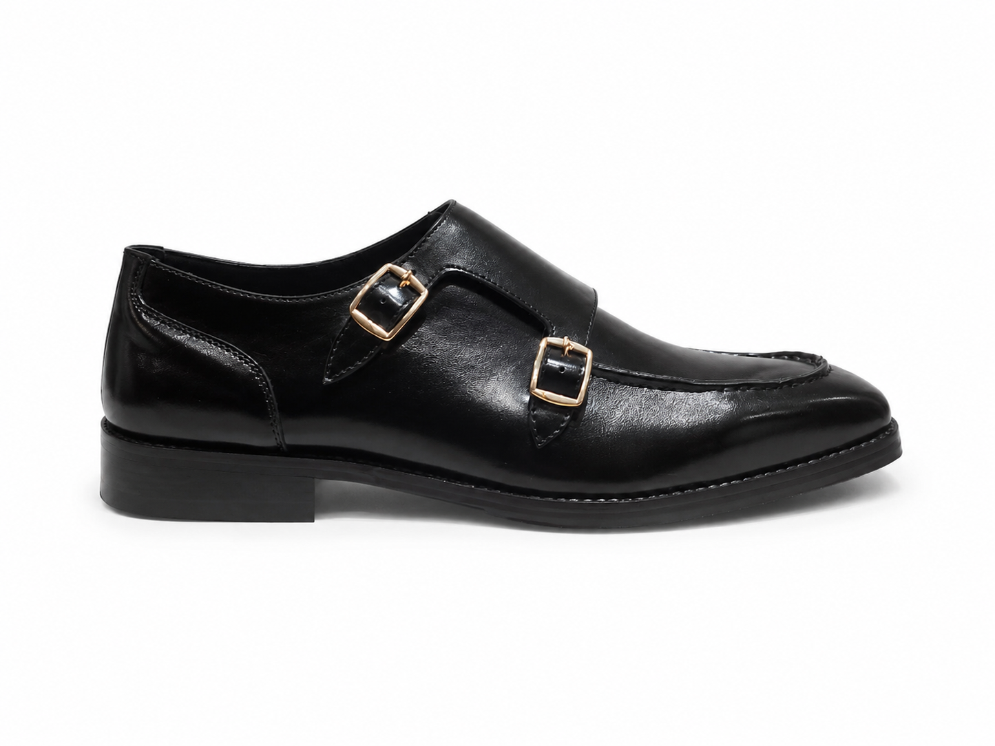 Monk straps shoes - black
