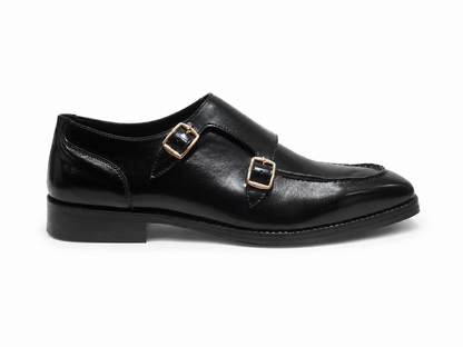 Monk straps shoes - black