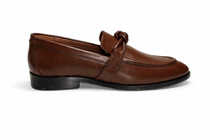 KNOT SLIP-ONS- BROWN