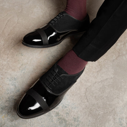 BLACK PATENT OXFORD