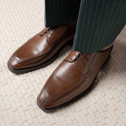 DERBY LACE UPS-BROWN