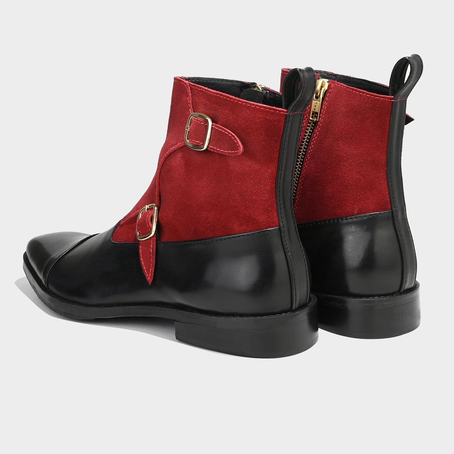 REDLINE CONTRAST ANKLE BOOTS