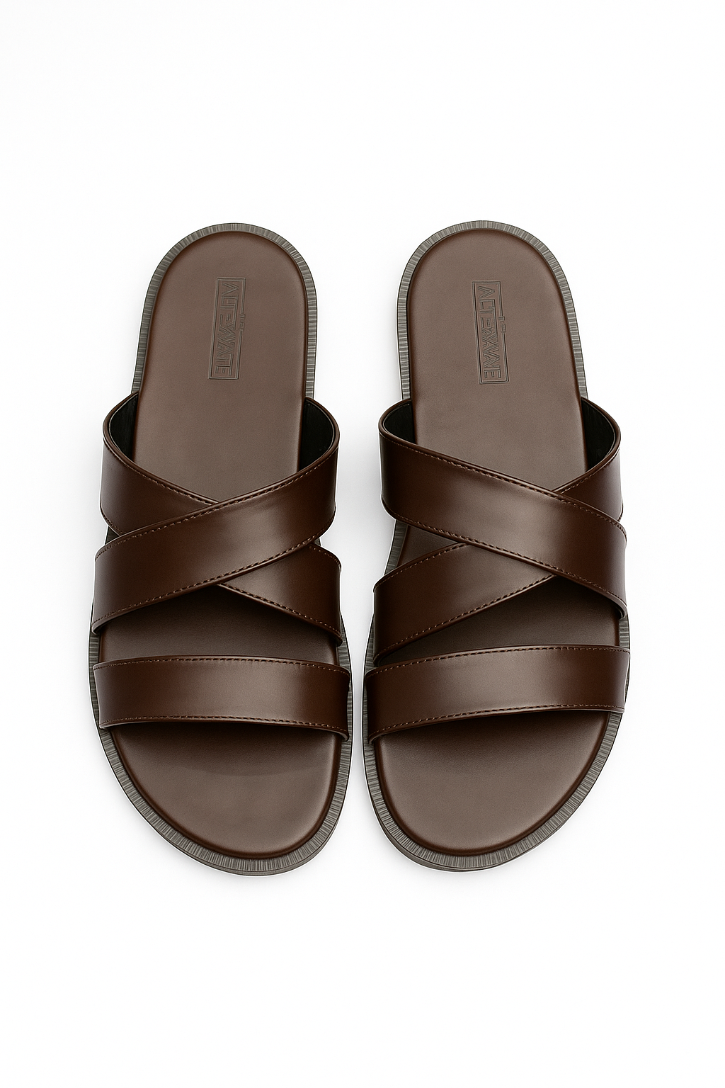 BROWN STRAP SANDALS