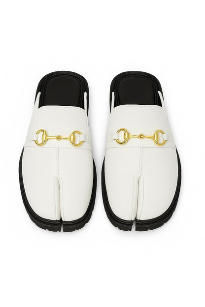 TABI TOE MULES-WHITE