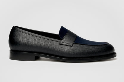 PENNY LOAFERS IN MIDNIGHT NAVY SUEDE