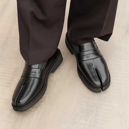 TABI TOE SLIP-ONS-BLACK