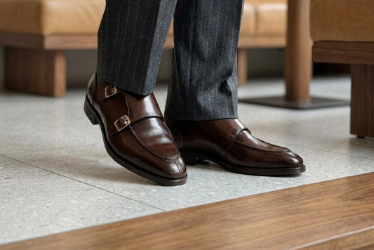 Monk straps shoes - brown