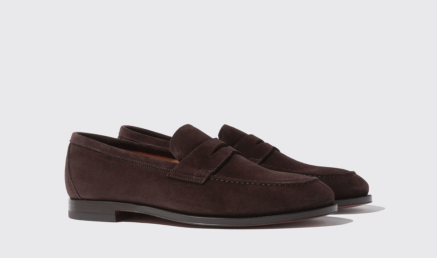 SUEDE LOAFER BROWN
