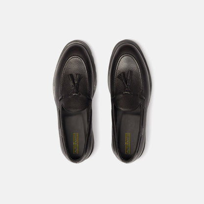 Black Tassel Loafer With Comondo Out Sole