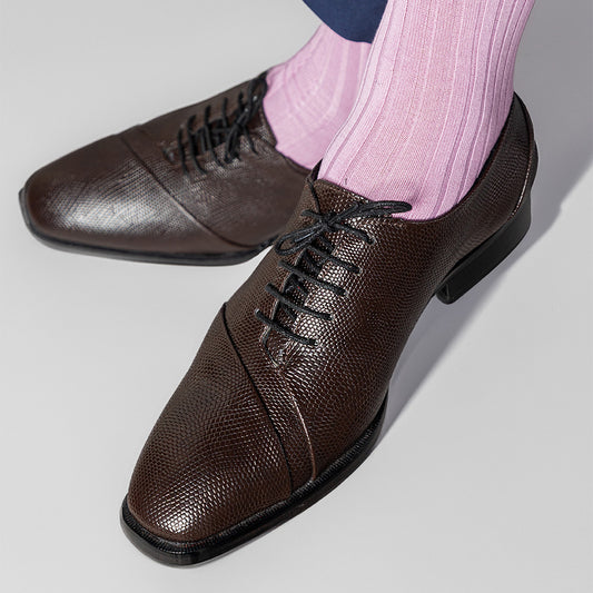 The Alternate BLIND SEAM LACE UP-BROWN