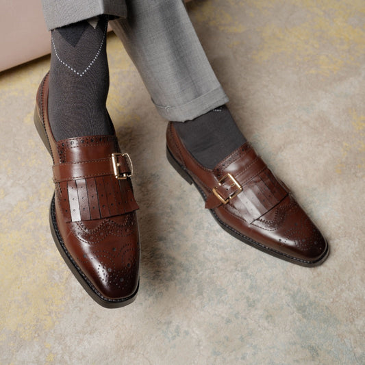 WINE SLIP-ONS WITH FRINGE