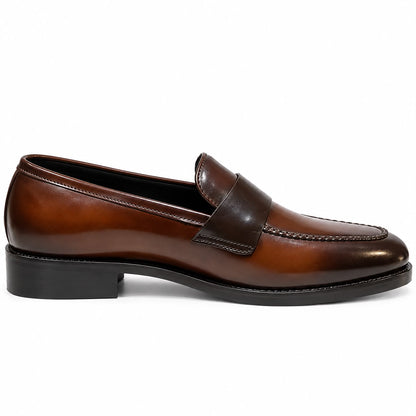 DUAL TONE SLIP-ONS-BROWN