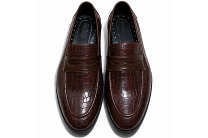 CROCO SLIP-ONS- CHERRY