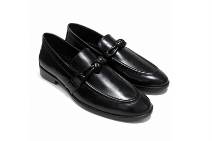 KNOT SLIP-ONS-BLACK