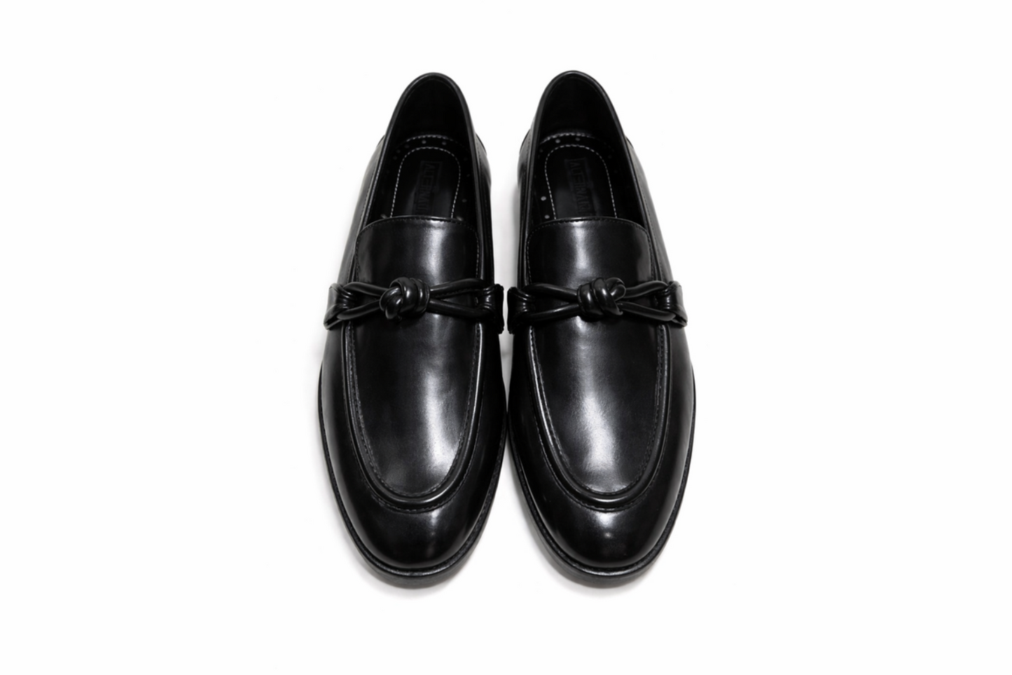 KNOT SLIP-ONS-BLACK