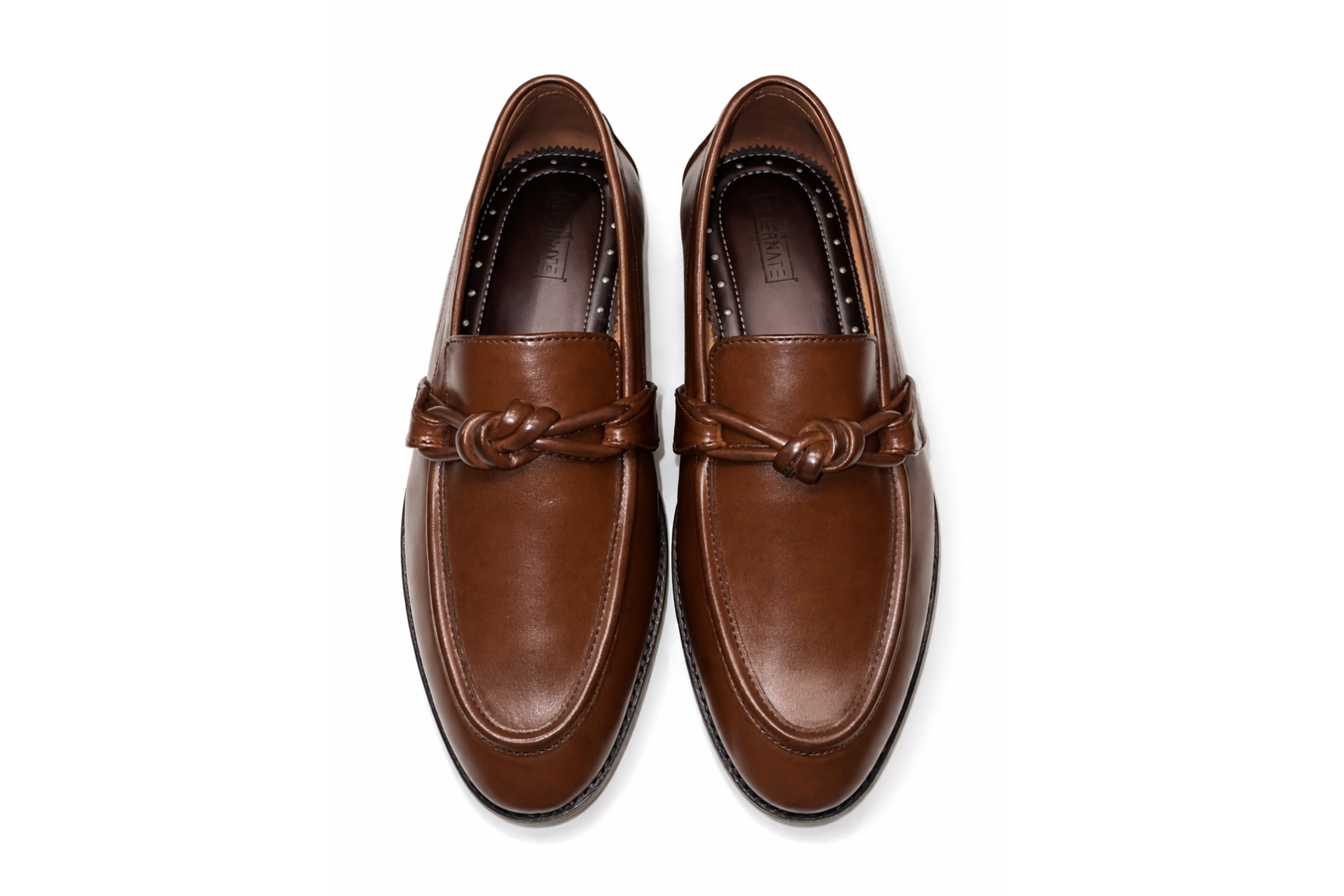 KNOT SLIP-ONS- BROWN
