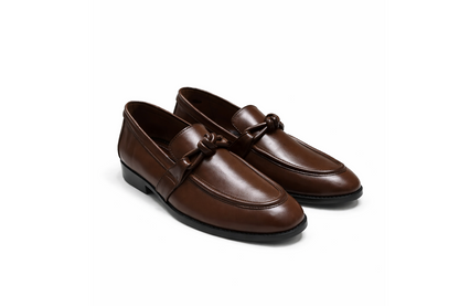 KNOT SLIP-ONS- BROWN