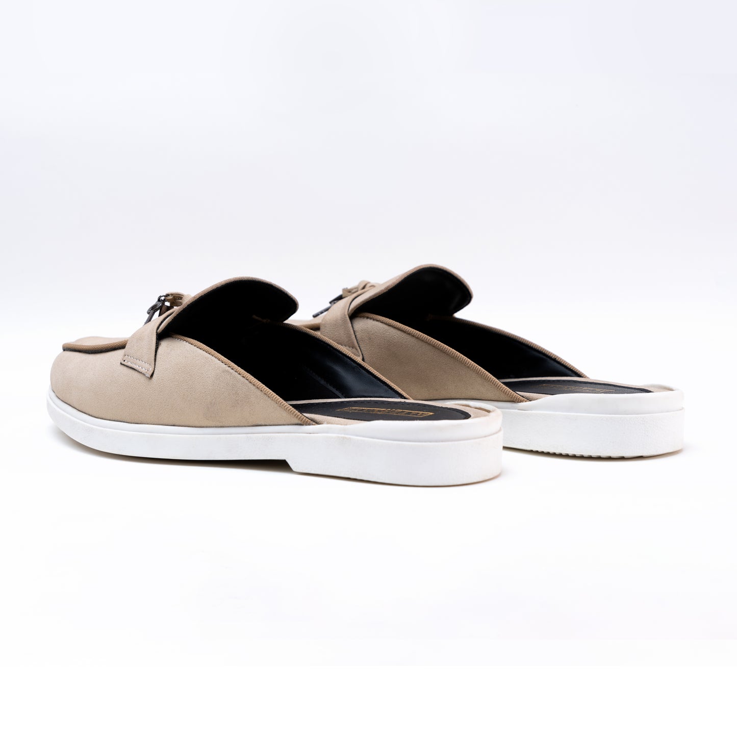 SUEDE MULE - BEIGE