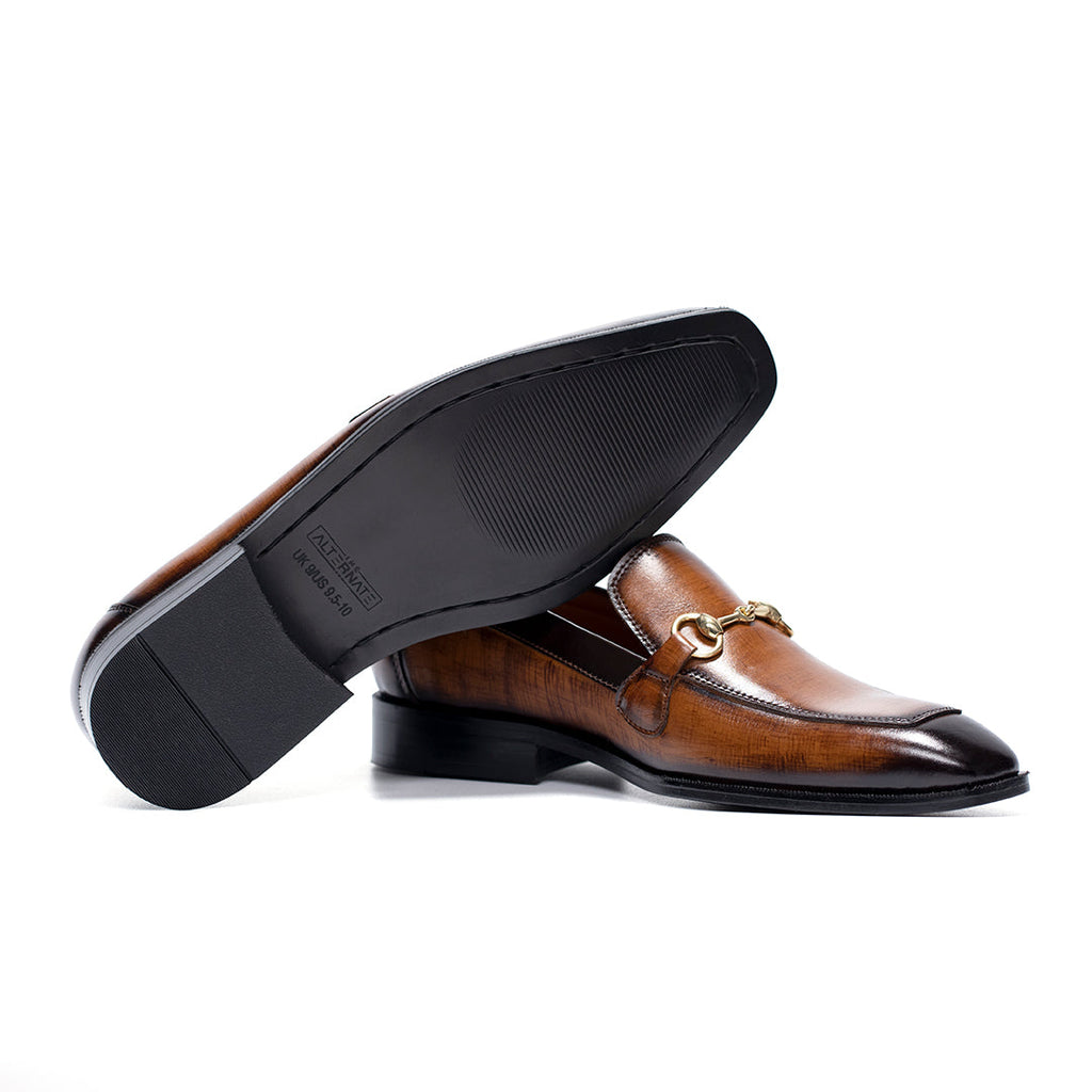 HAND BURNISHED SLIP-ONS