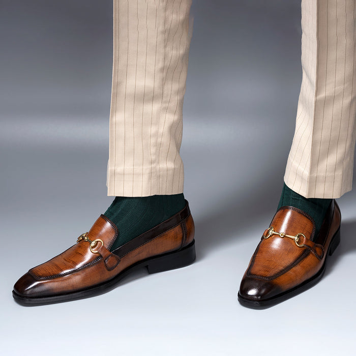 HAND BURNISHED SLIP-ONS