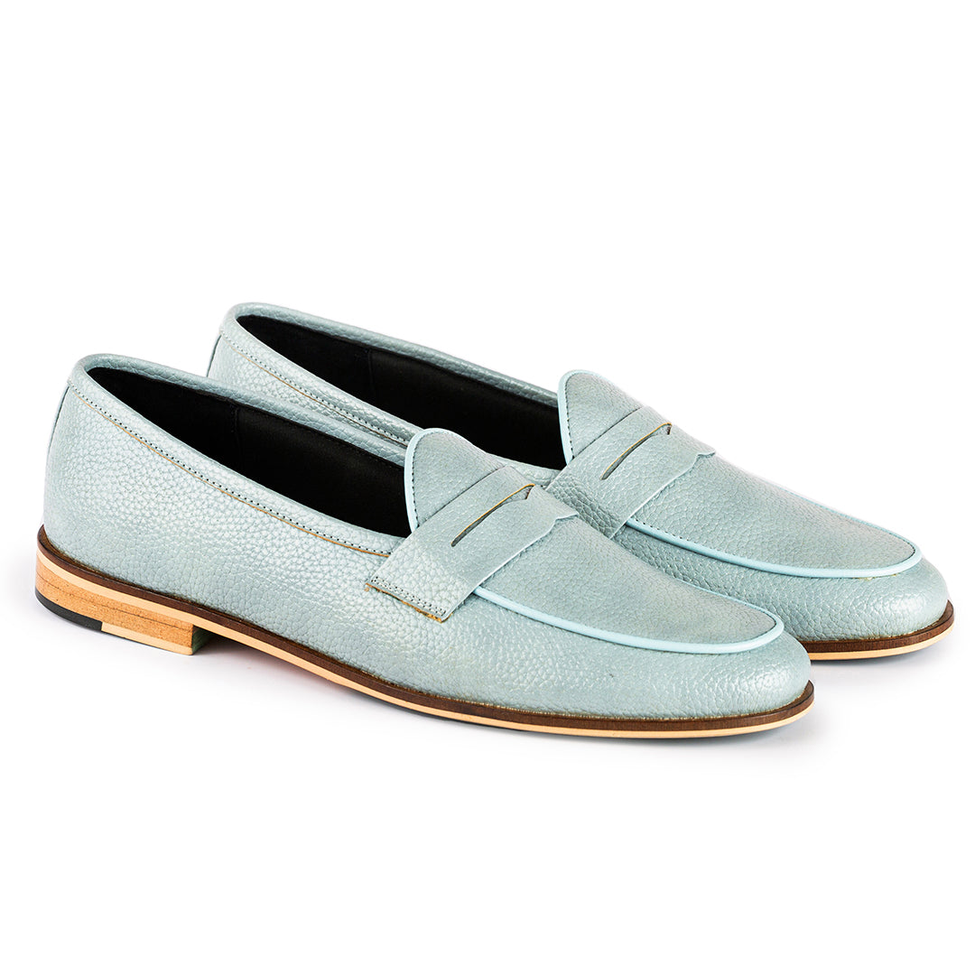 LP LOAFERS 25S IN SKY BLUE SUEDE