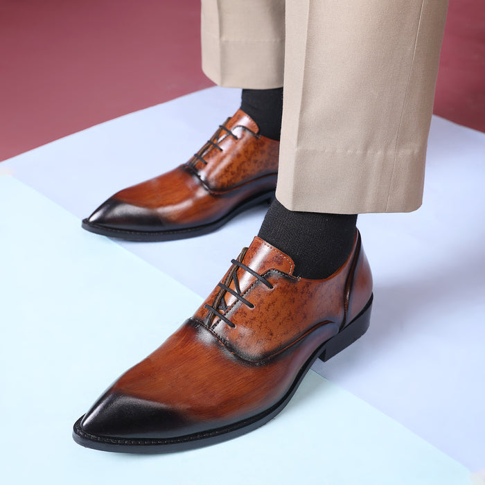 PATINA LACE-UPS WITH POINTED TOE