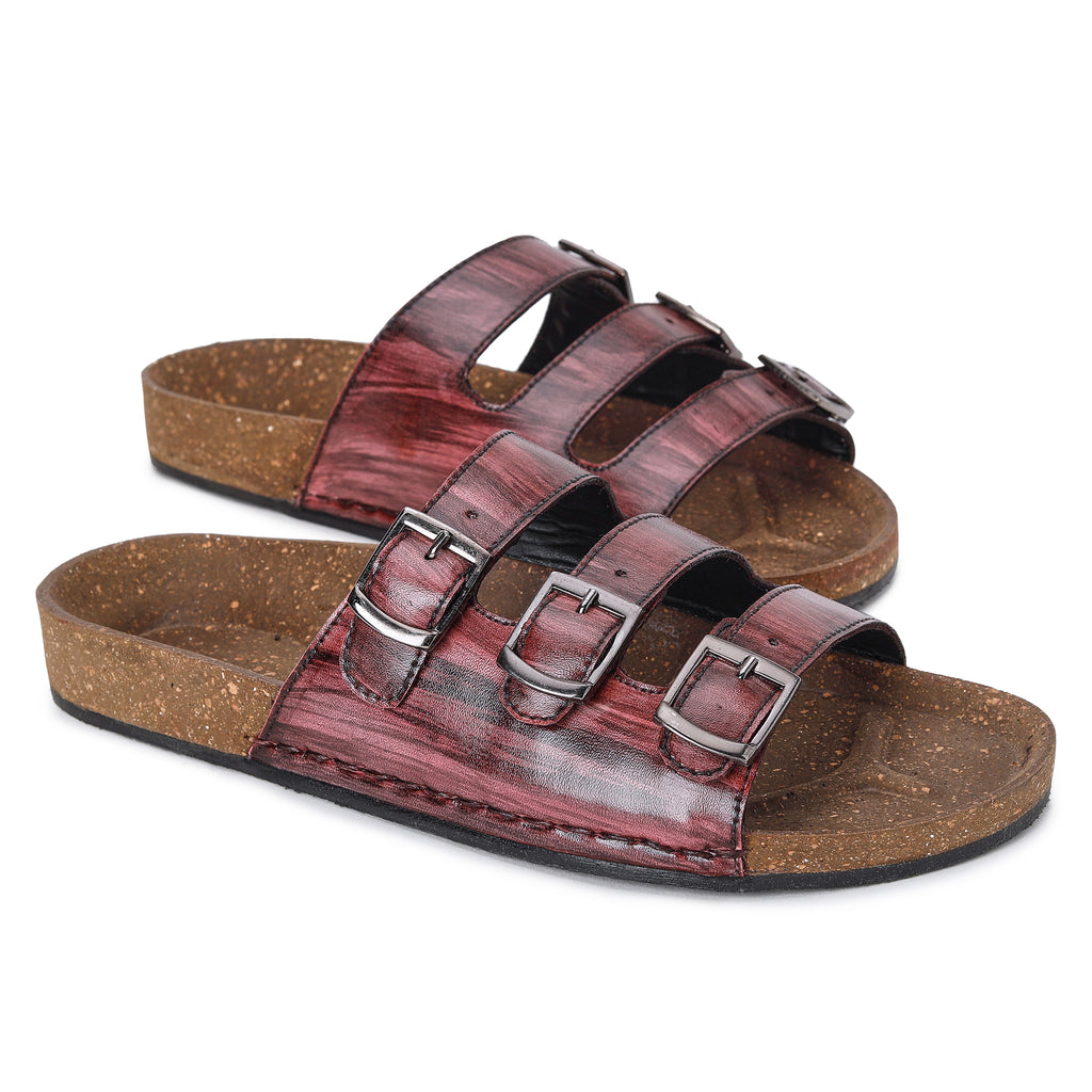 SOLEPLAY Black Double Band Cork Leather Sandals – Westside
