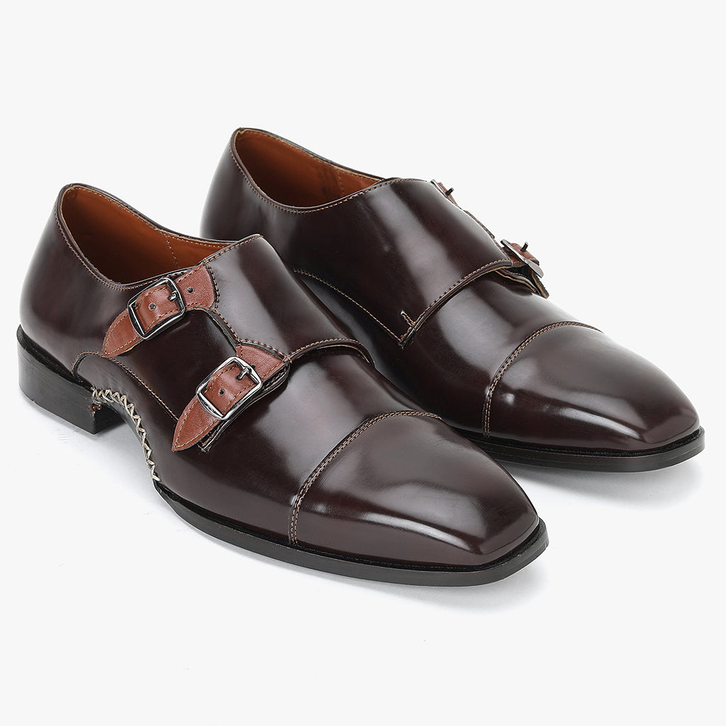 MONK STRAPS WITH OPANKA DETAILING - HEIGHT ELEVATION