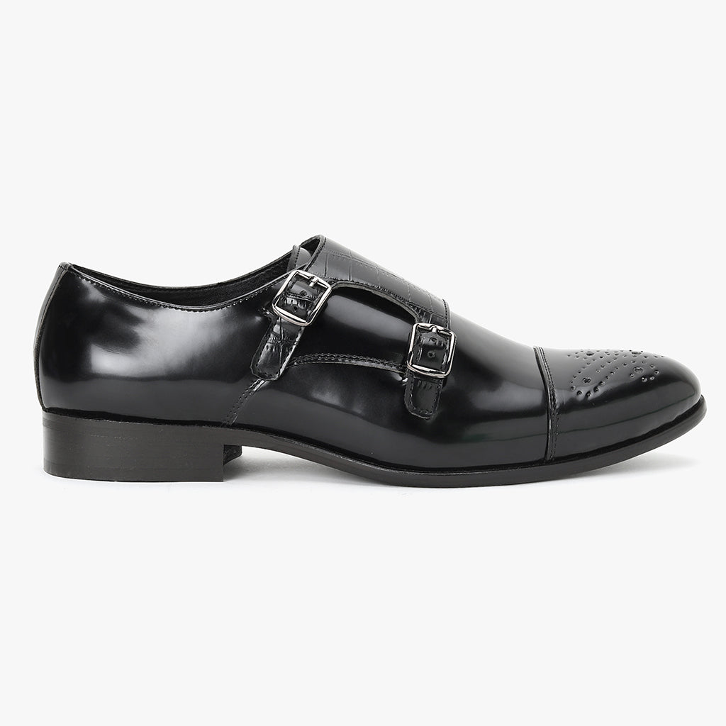 MONK STRAP SHOES BLACK The Alternate