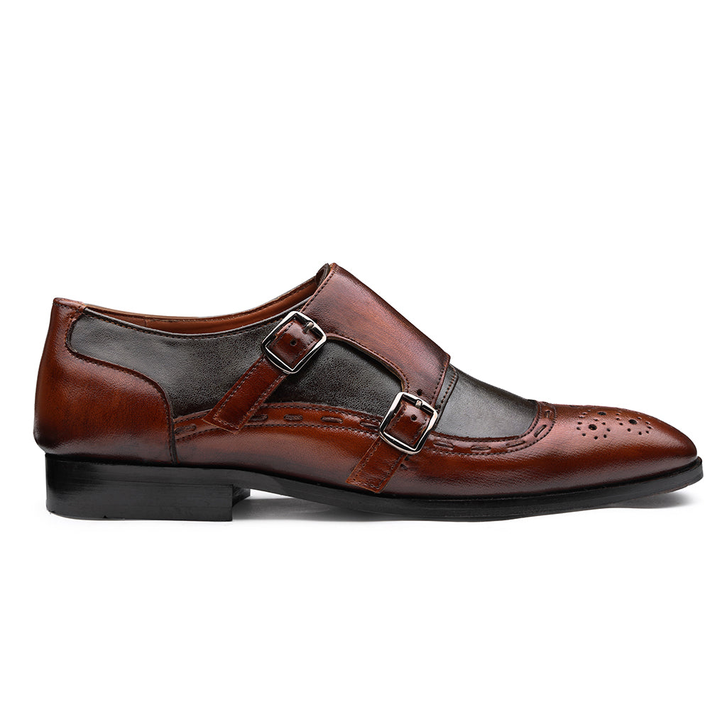 MONK STRAPS WITH STITCH DETAIL - HEIGHT ELEVATION