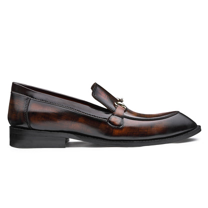 HORSEBIT SLIP-ONS WITH POINTED TOE