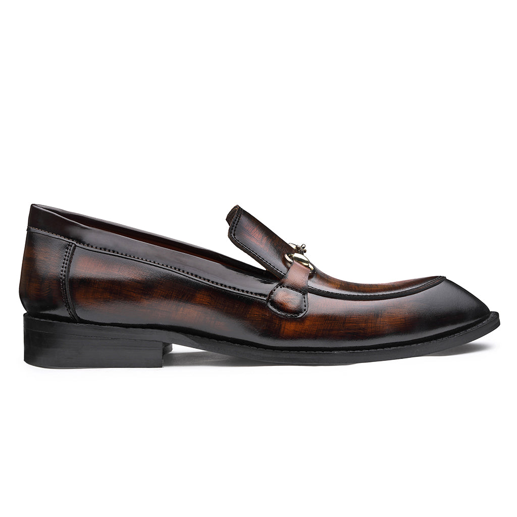 HORSEBIT SLIP-ONS WITH POINTED TOE - HEIGHT ELEVATION