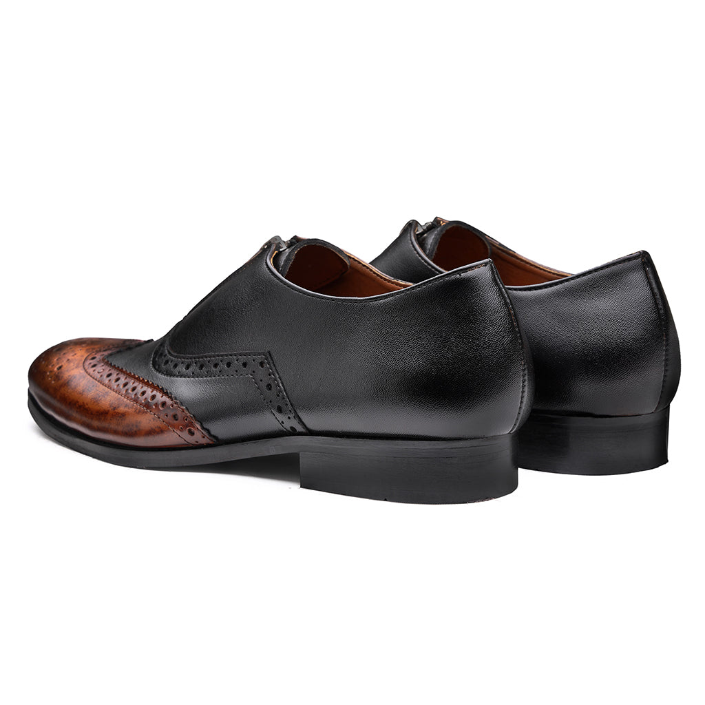 BROGUES WITH ZIP DETAIL - HEIGHT ELEVATION