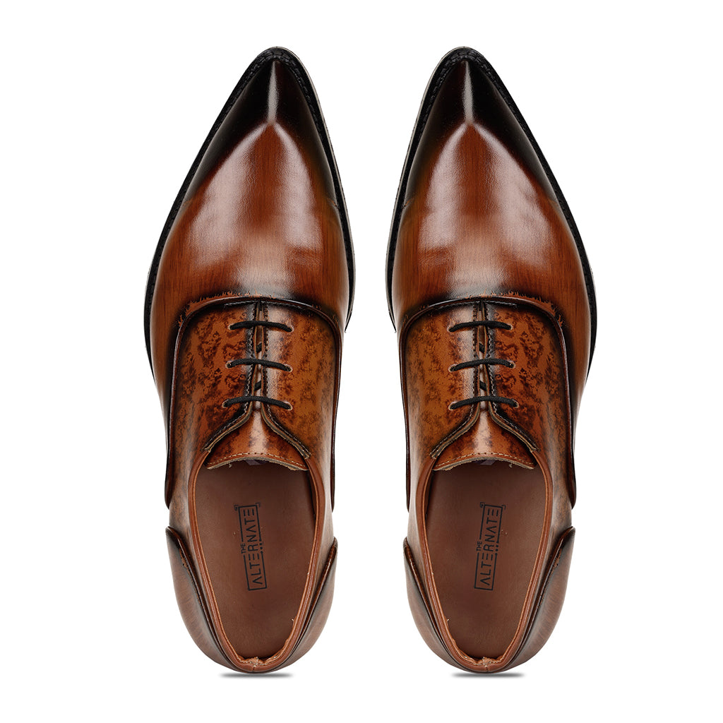 PATINA LACE-UPS WITH POINTED TOE