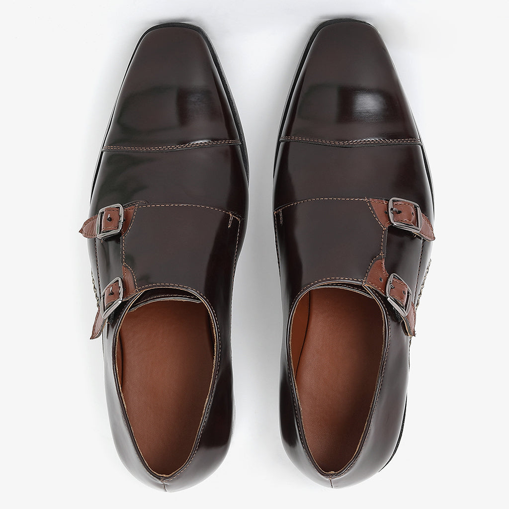 MONK STRAPS WITH OPANKA DETAILING - HEIGHT ELEVATION